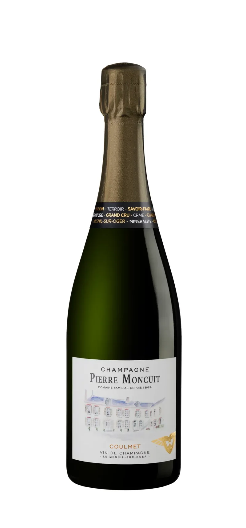 Champagne Pierre Moncuit - Hugues de Coulmet Blanc de Blancs - AOP Champagne - Blanc