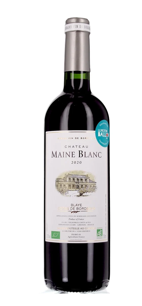 Château Maine Blanc - AOP Blaye-Côtes-de-Bordeaux - Rouge - 2020