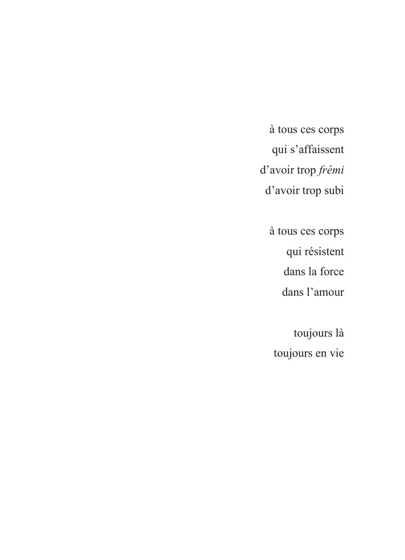 Ce qui tremble encore