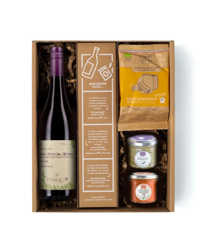 Coffret Gourmand - Apéro & Nero D'Avola