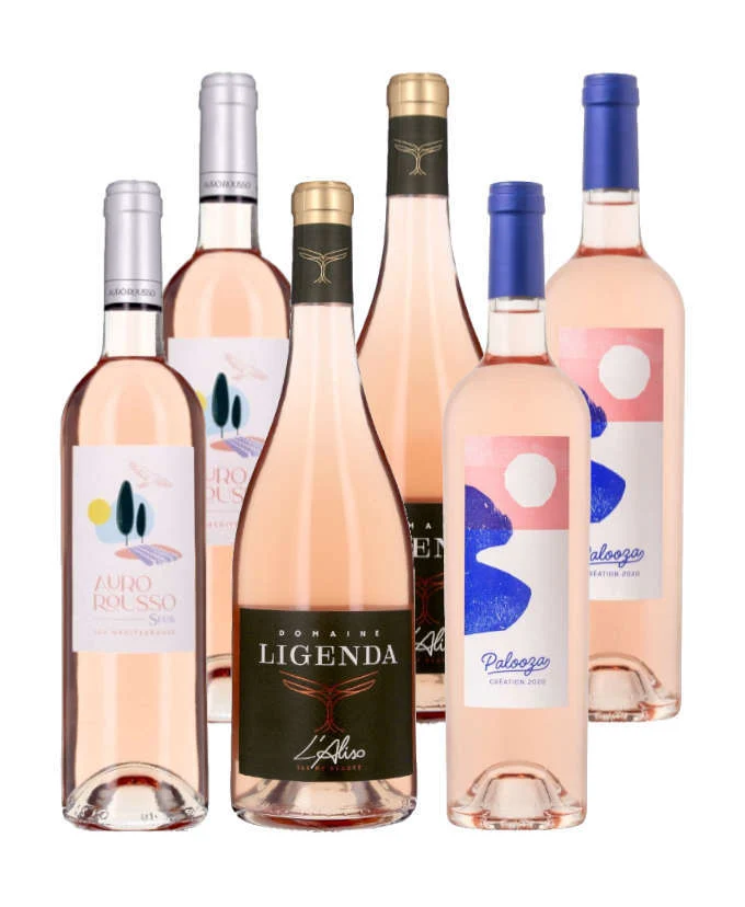 Les rosés coup de coeur de 6 bouteilles - Rosé