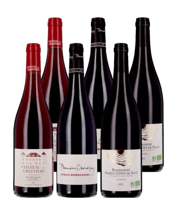 Bourgogne - Best-sellers 100% Rouge - 6 bouteilles - Rouge
