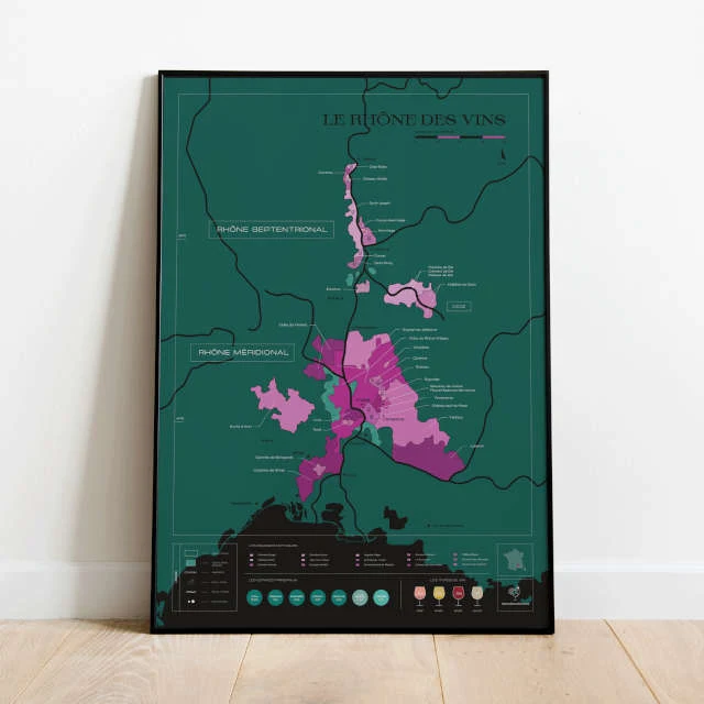 Carte à gratter - Le Rhône des Vins