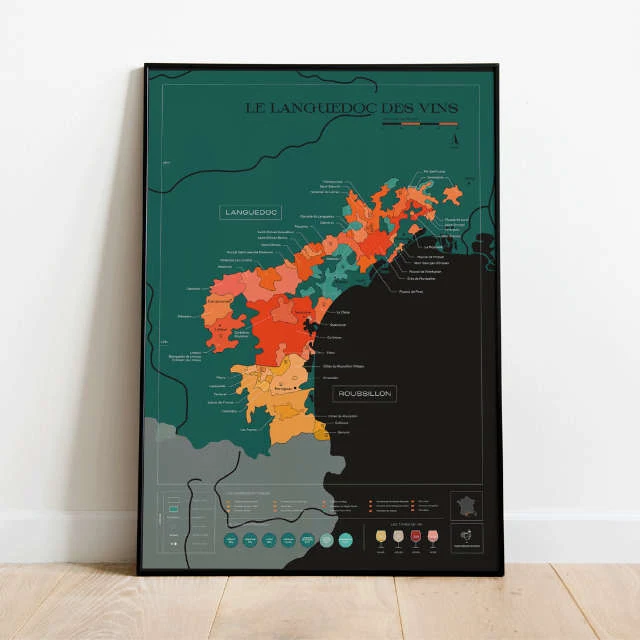 Carte à gratter - Le Languedoc des Vins
