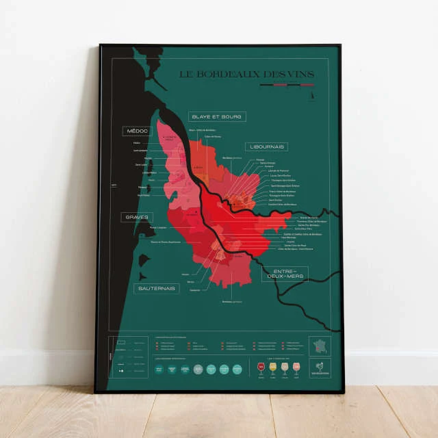 Carte à gratter - Le Bordeaux des vins