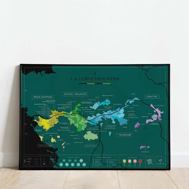 Carte à gratter - La Loire des Vins