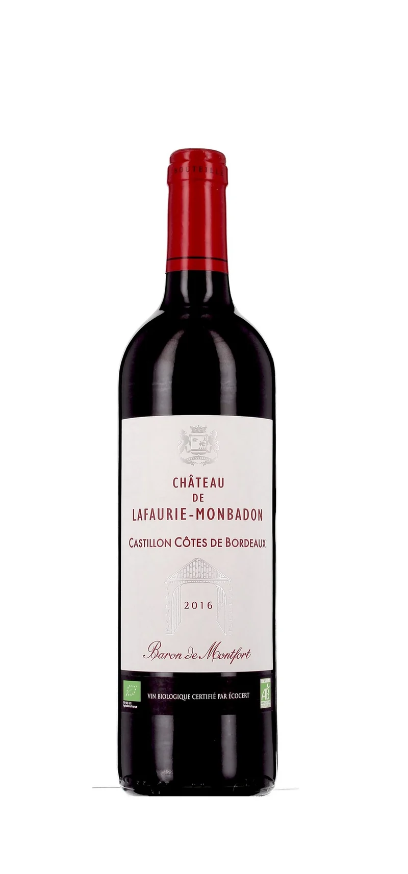 Château Lafaurie Monbadon - AOP Castillon-Côtes-de-Bordeaux - Rouge - 2016
