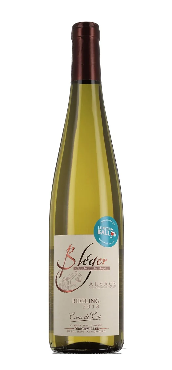 Domaine Bléger - Cœur de Cru Riesling - AOP Alsace - Blanc - 2018