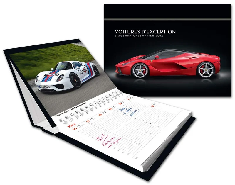 agenda calendrier Voitures d'exception 2014