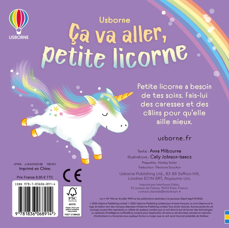 Ça va aller, petite licorne - Dès 6 mois
