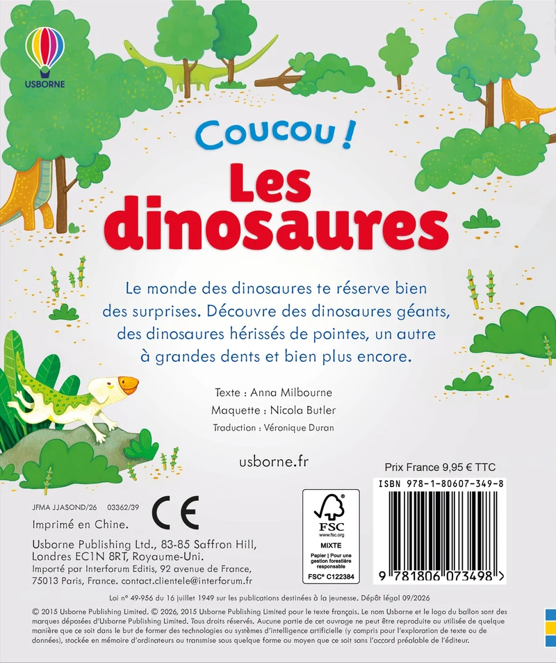Les dinosaures - Coucou ! - Dès 3 ans