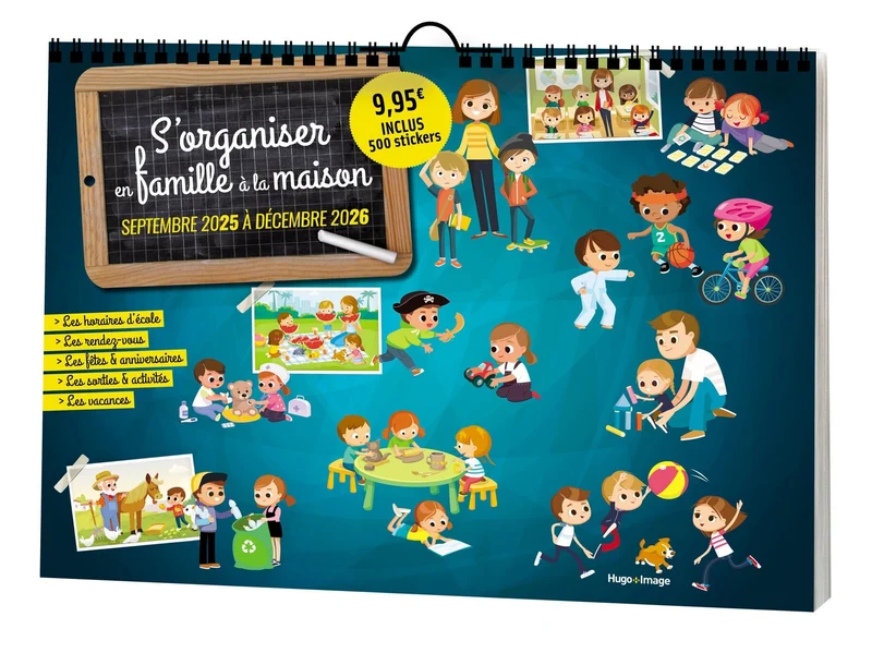 Calendrier s'organiser en famille 2025-2026