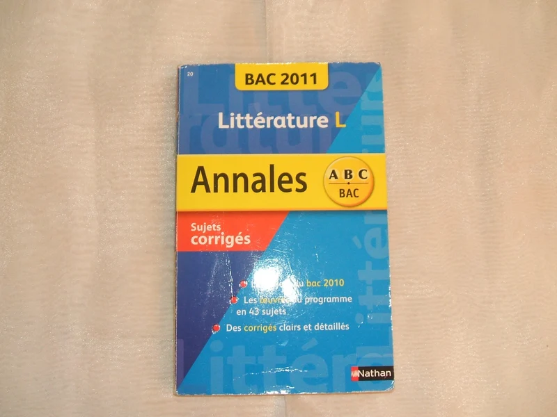 Littérature terminale L: Sujets corrigés