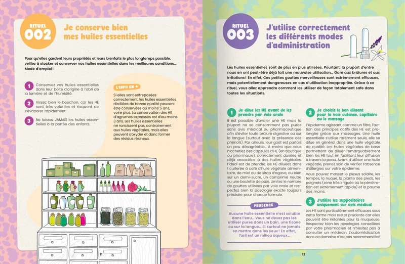 Mon Cahier 100 rituels Huiles essentielles - Pour tout soigner et se chouchouter