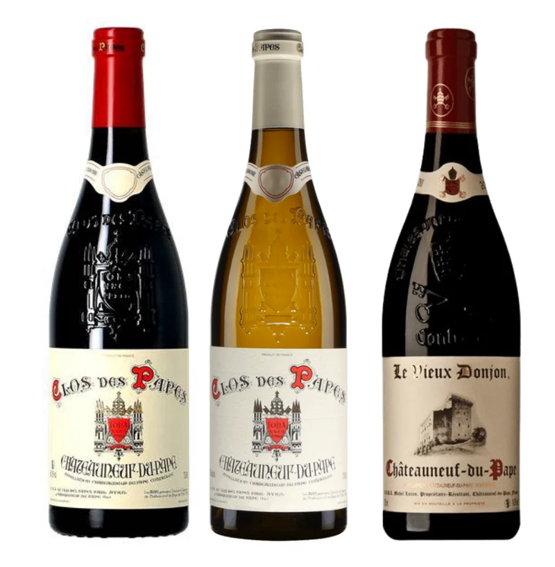 Coffret Panaché Clos des Papes blanc et rouge 2017/Domaine du Vieux rouge 2014 - 2017 - Clos des Papes
