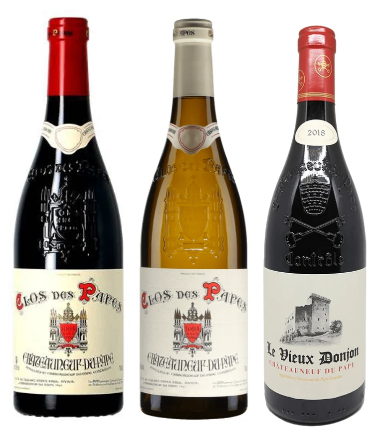 Coffret Panaché Clos des Papes blanc et rouge 2016/Domaine du Vieux Donjon rouge 2018 - 2016 - Clos des Papes