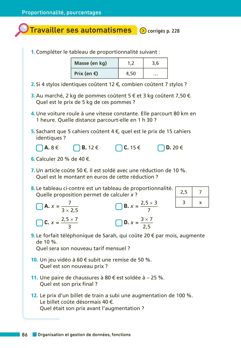 Annales Brevet 2027 Maths - Sujets & Corrigés