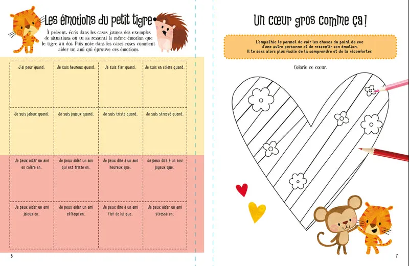Mon cahier de la gentillesse - des activités qui m'aident à penser aux autres