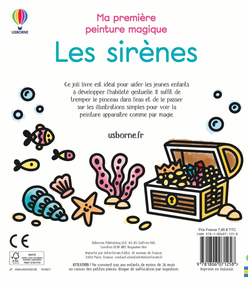Les sirènes - Ma première peinture magique - Dès 3 ans